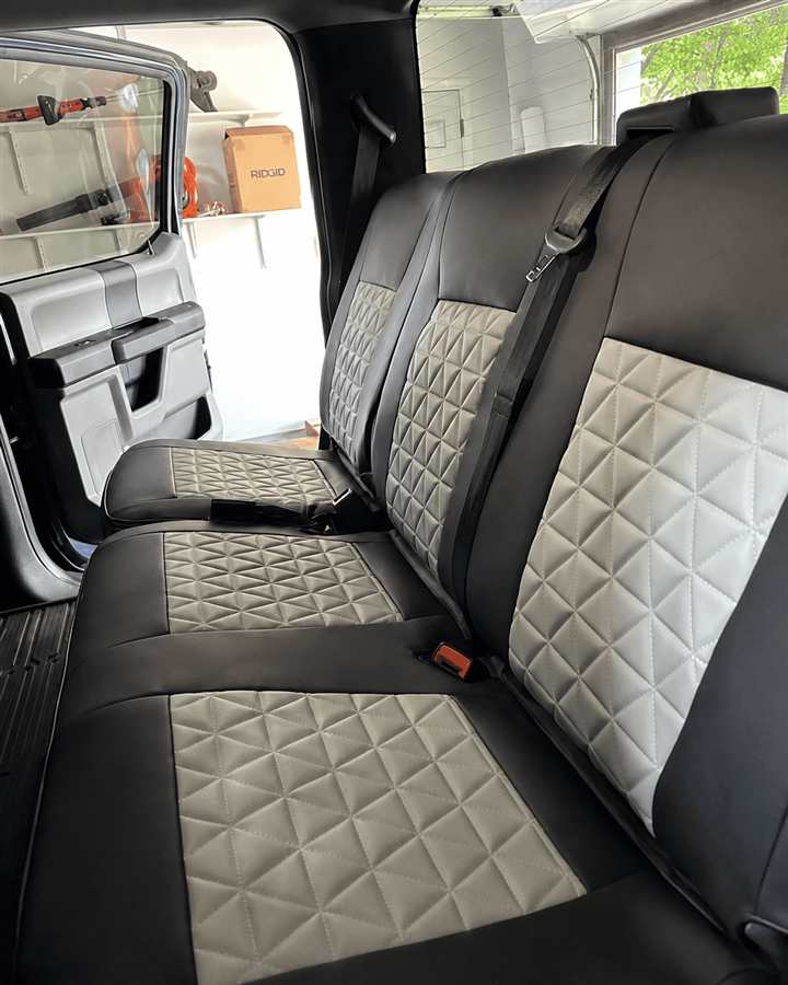 Custom seat cover install